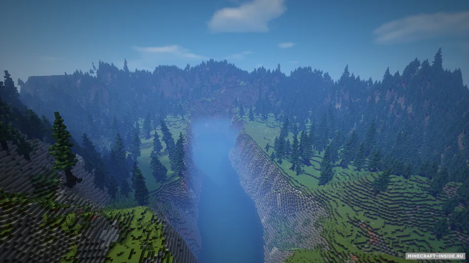 Custom Terrain for bridge building — Minecraft xarita, rasm 3