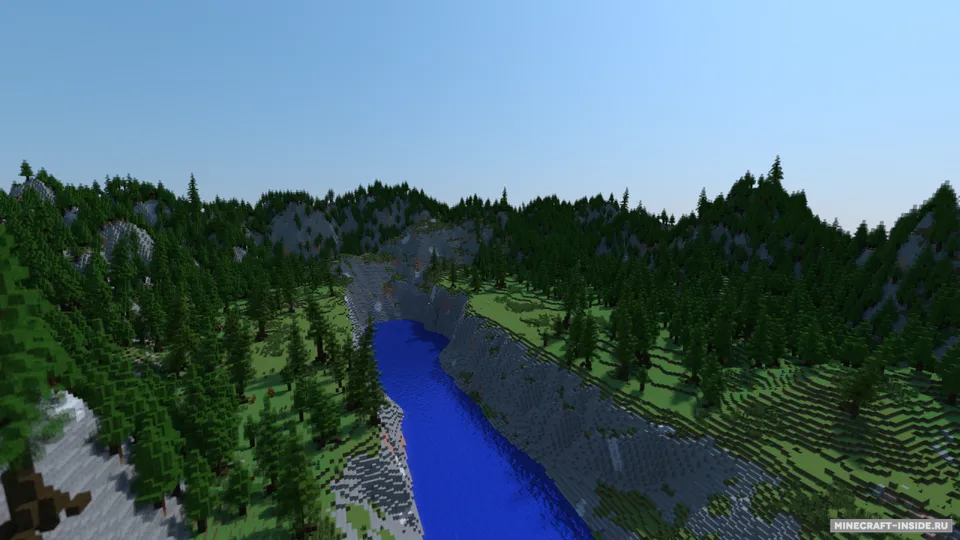 Custom Terrain for bridge building — Minecraft xarita, rasm 4