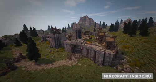 Skyrim inspired Fort — Minecraft xarita, rasm 1