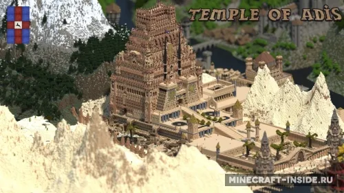 Temple of Adis — Minecraft xarita, rasm 1