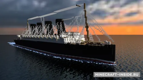 RMS Lusitania — Minecraft xarita, rasm 1