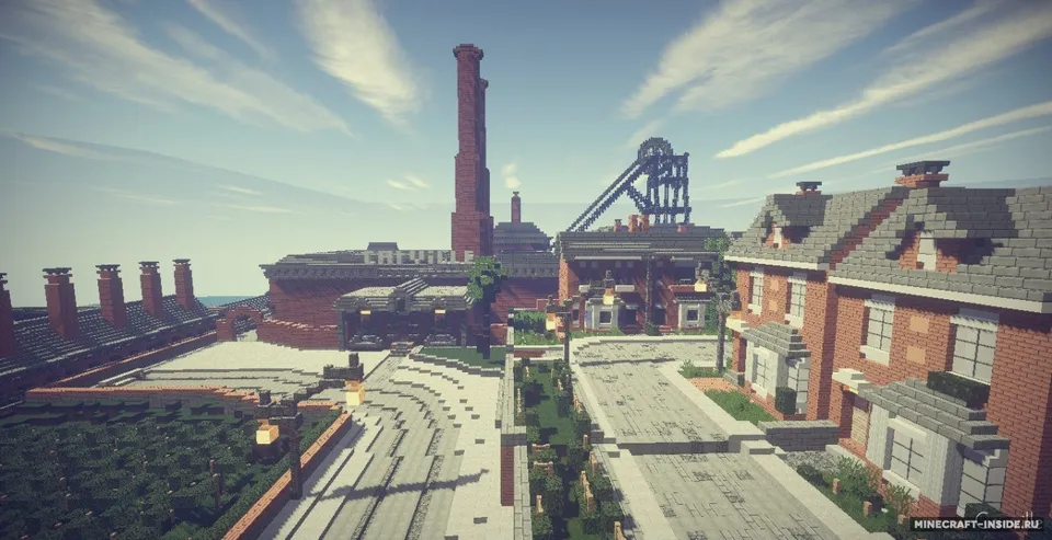 Carville: Industrial city (1900-1930) — Minecraft xarita, rasm 7