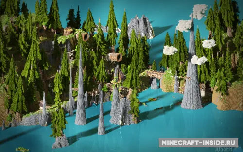 Brushwood Isles — Minecraft xarita, rasm 1