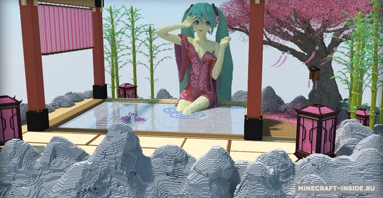 Hatsune Miku - Hot Spring — Minecraft xarita, rasm 2