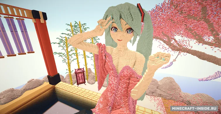 Hatsune Miku - Hot Spring — Minecraft xarita, rasm 7