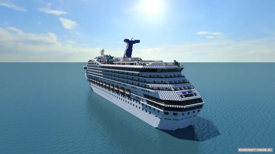 Carnival Triumph Cruise Ship — Minecraft xarita, rasm 2