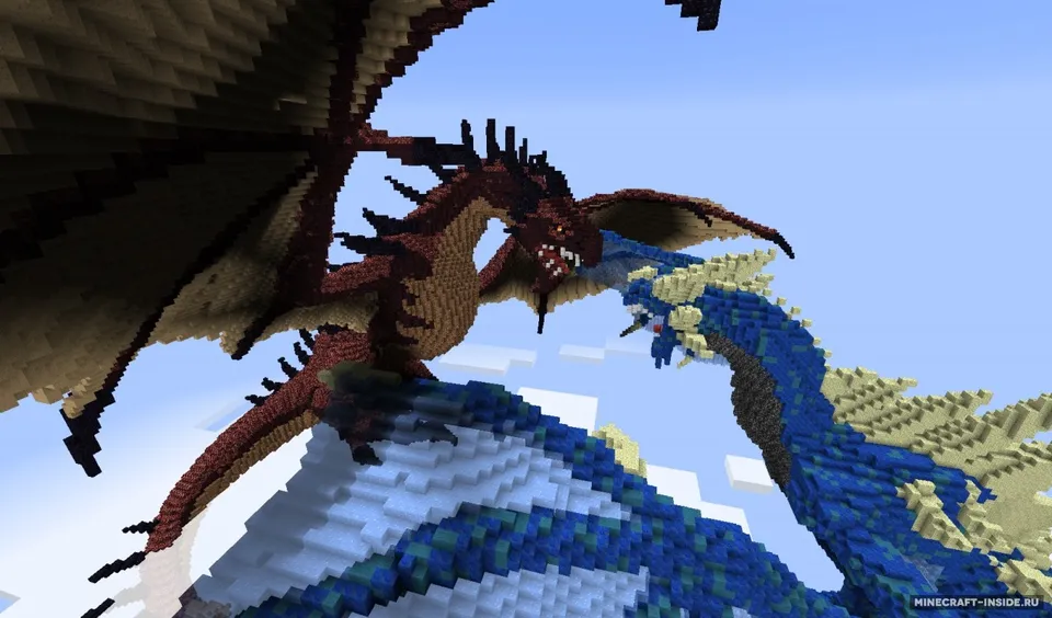 Dragons Merceron And Perinthus — Minecraft xarita, rasm 4