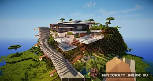 Mountain modern house — Minecraft xarita, rasm 1