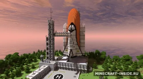 Space Shuttle and Base — Minecraft xarita, rasm 1