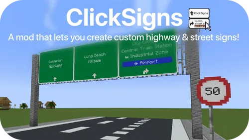 ClickSigns — Minecraft mod, rasm 1
