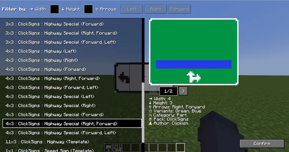 ClickSigns — Minecraft mod, rasm 3