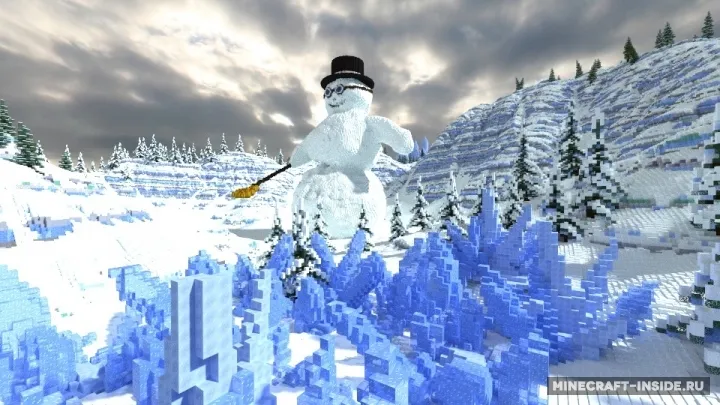 The Snowman Valley — Minecraft xarita, rasm 2
