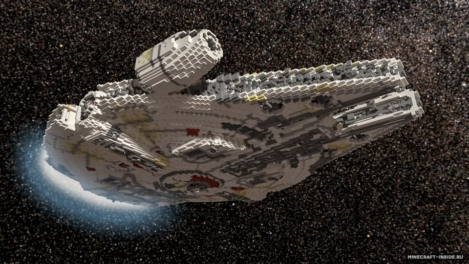 Star Wars Millennium Falcon — Minecraft xarita, rasm 2