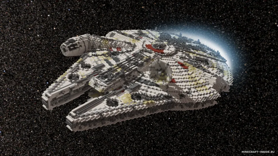 Star Wars Millennium Falcon — Minecraft xarita, rasm 4