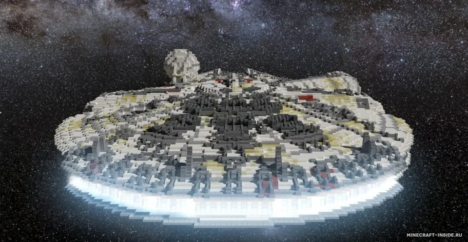 Star Wars Millennium Falcon — Minecraft xarita, rasm 5