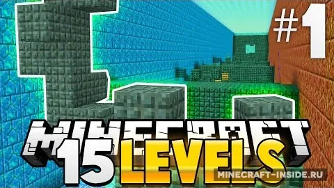 15 Levels of Parkour — Minecraft xarita, rasm 1
