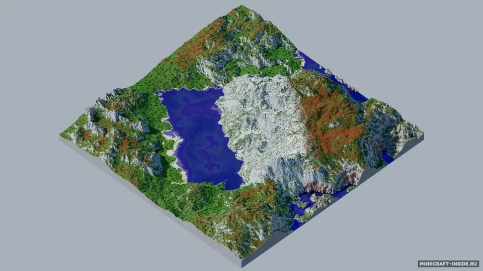 The Tricolour Mountain — Minecraft xarita, rasm 2