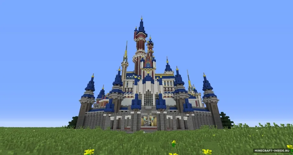 Disney Castle Hybrid — Minecraft xarita, rasm 2
