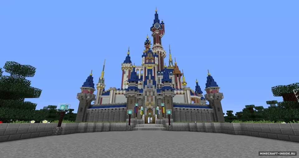 Disney Castle Hybrid — Minecraft xarita, rasm 3