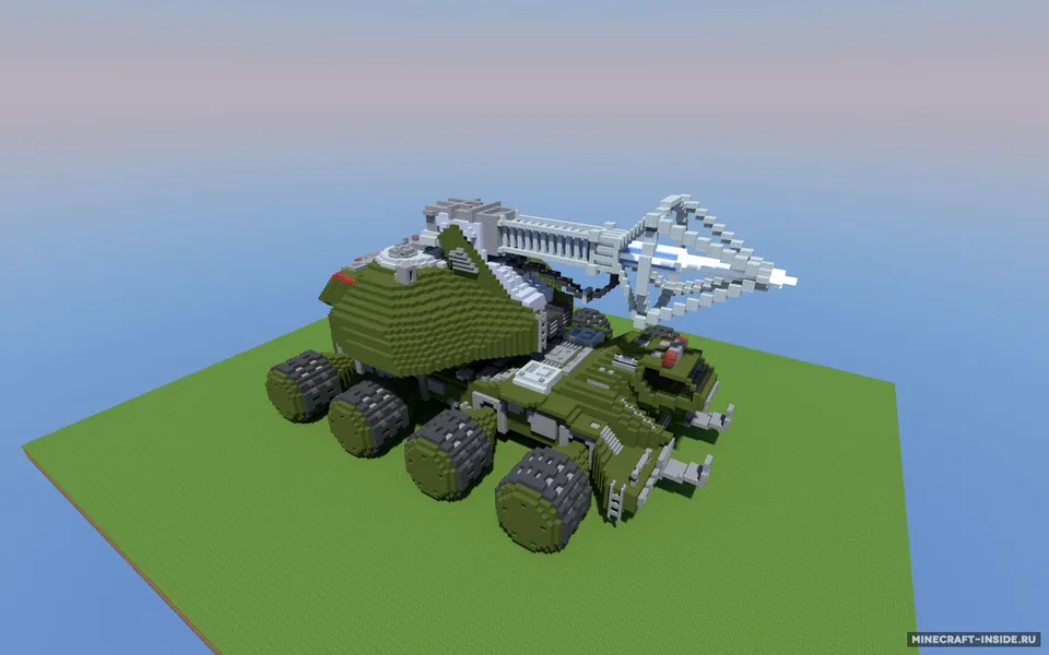 Type-92 Maser Beam Tank — Minecraft xarita, rasm 2