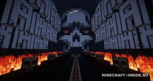 Halloween Roller Coaster — Minecraft xarita, rasm 1