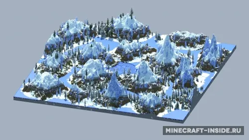 The WinterMap — Minecraft xarita, rasm 1