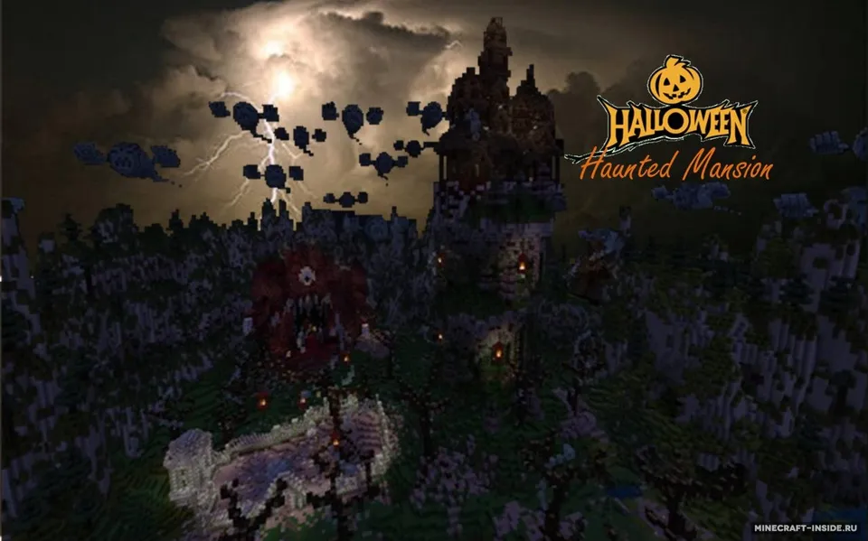 Haunted Mansion Halloween — Minecraft xarita, rasm 6