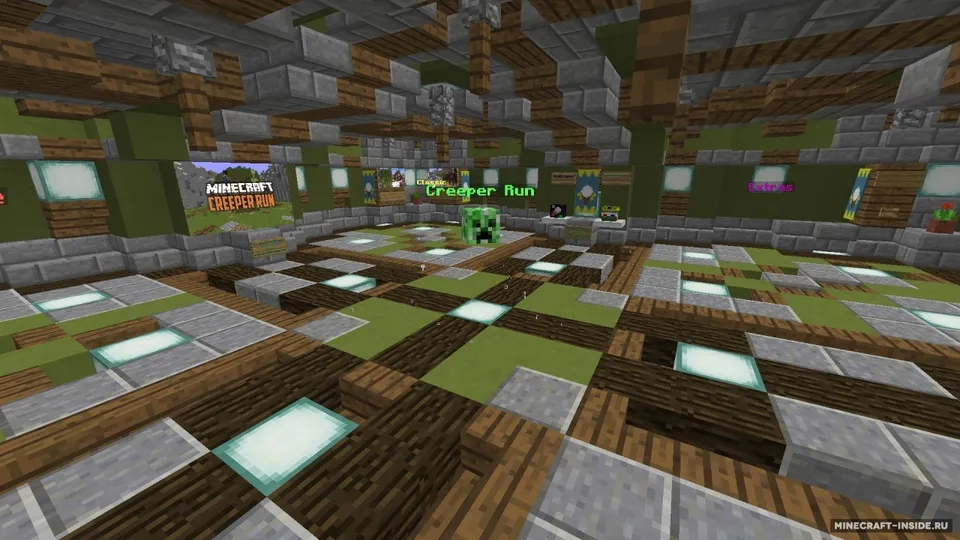 Creeper Run — Minecraft xarita, rasm 1