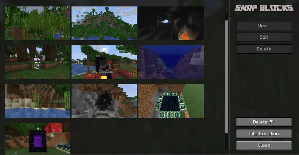 Snap Blocks — Minecraft mod, rasm 2
