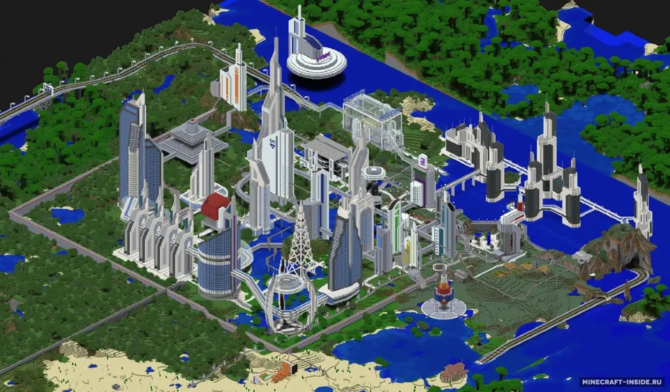 Future CITY 2.1 — Minecraft xarita, rasm 2
