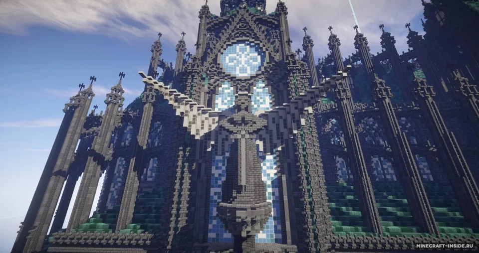 Prismarine Cathedral — Minecraft xarita, rasm 3