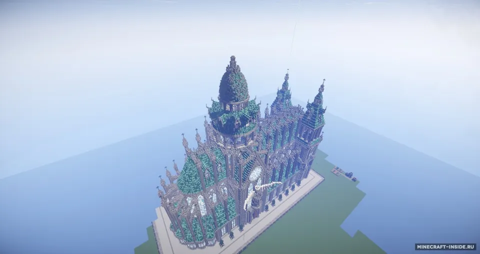 Prismarine Cathedral — Minecraft xarita, rasm 4