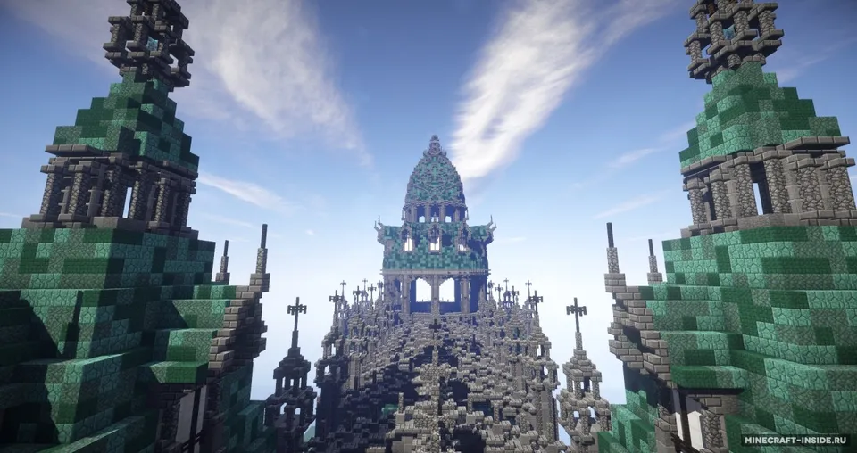 Prismarine Cathedral — Minecraft xarita, rasm 5