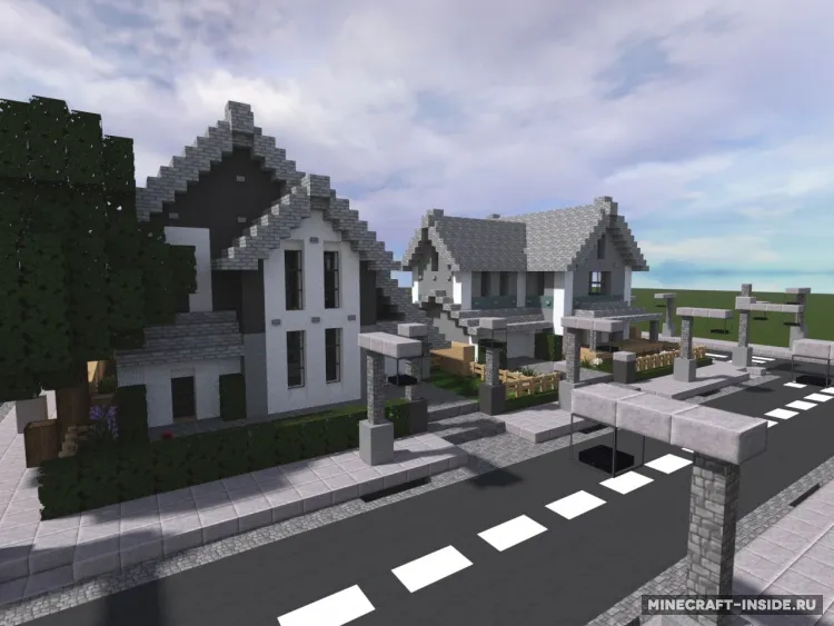 Suburban Street — Minecraft xarita, rasm 2