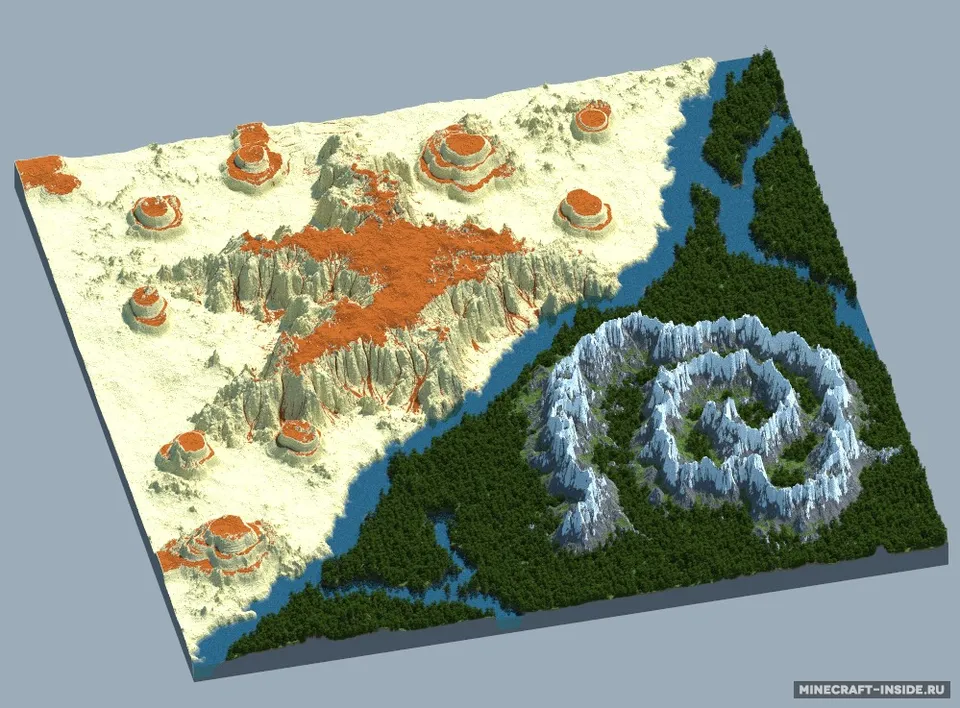 Desert & Vally — Minecraft xarita, rasm 2