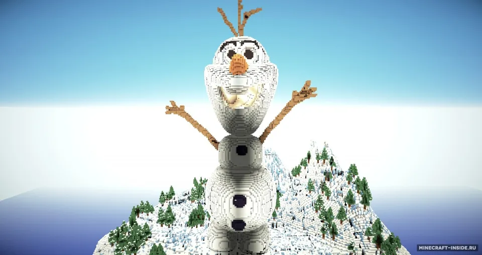 Disney Frozen: Olaf — Minecraft xarita, rasm 3