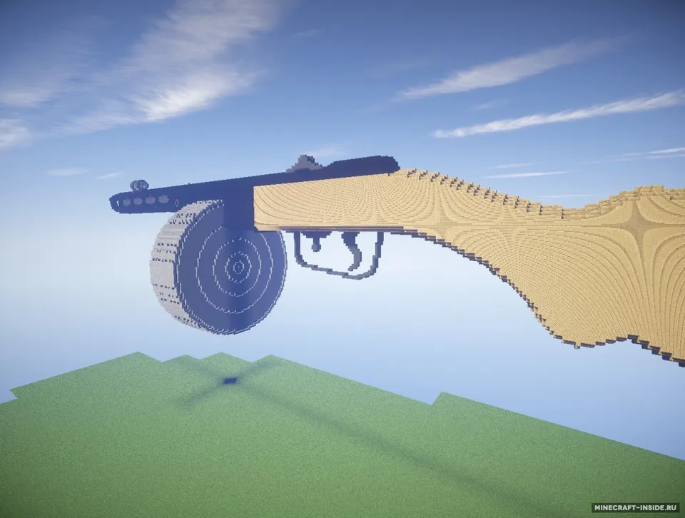 Pistol - submachine gun Shpagin — Minecraft xarita, rasm 2