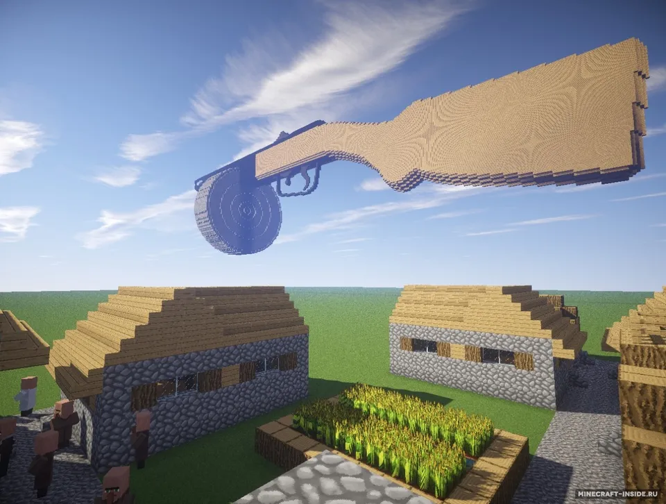Pistol - submachine gun Shpagin — Minecraft xarita, rasm 3
