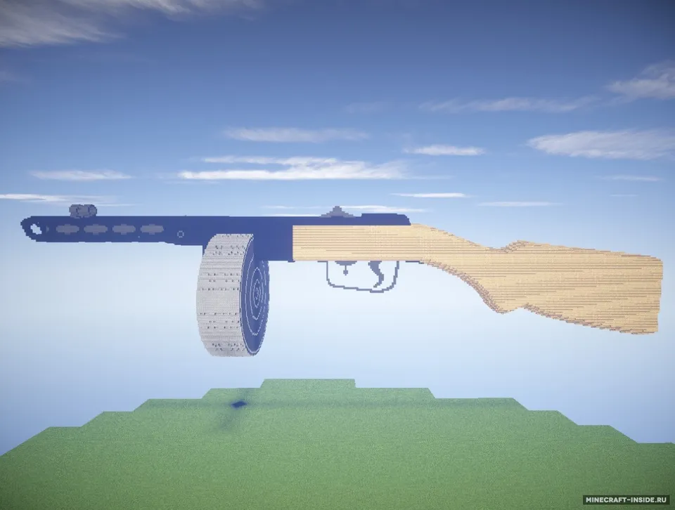 Pistol - submachine gun Shpagin — Minecraft xarita, rasm 4