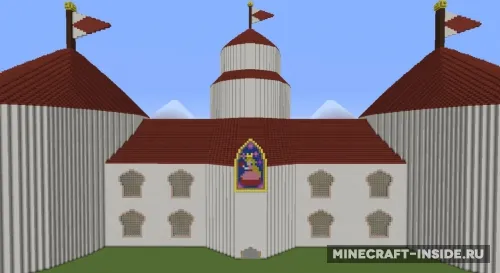 Princess Peach's Castle — Minecraft xarita, rasm 1