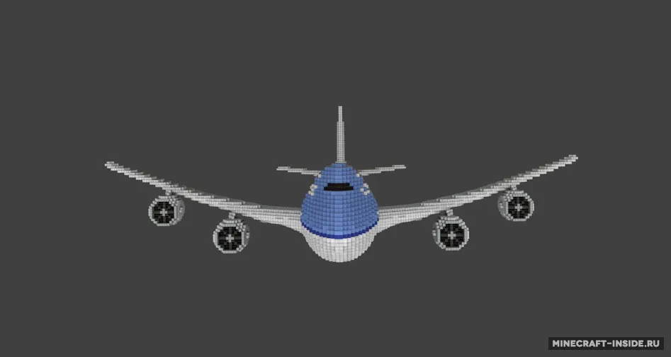 Boeing 747-8F — Minecraft xarita, rasm 2