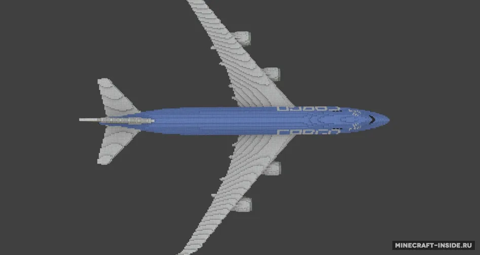 Boeing 747-8F — Minecraft xarita, rasm 4