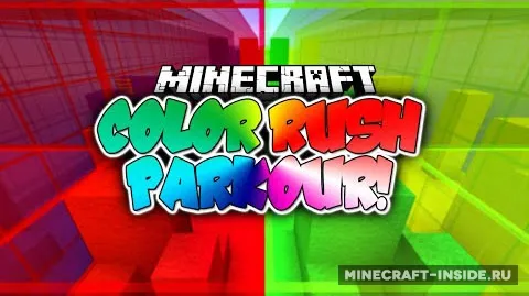 Colour Rush Parkour — Minecraft xarita, rasm 1
