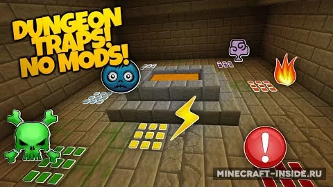 Pixel Dungeon Traps — Minecraft xarita, rasm 1