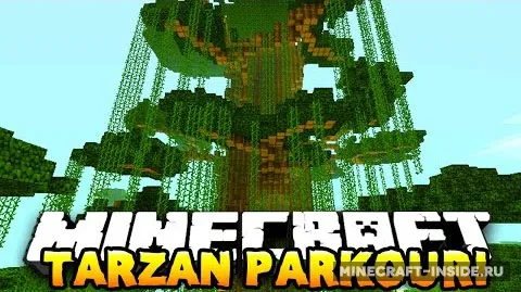 Tarzan Parkour — Minecraft xarita, rasm 1