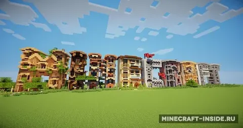 Minecraft Letter Frame Houses