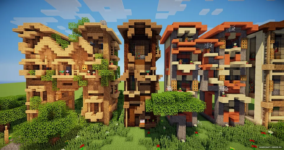 Minecraft Letter Frame Houses — Minecraft xarita, rasm 3