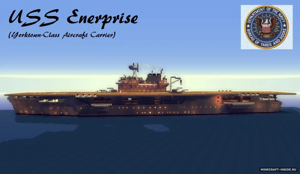 USS Enterprise — Minecraft xarita, rasm 2