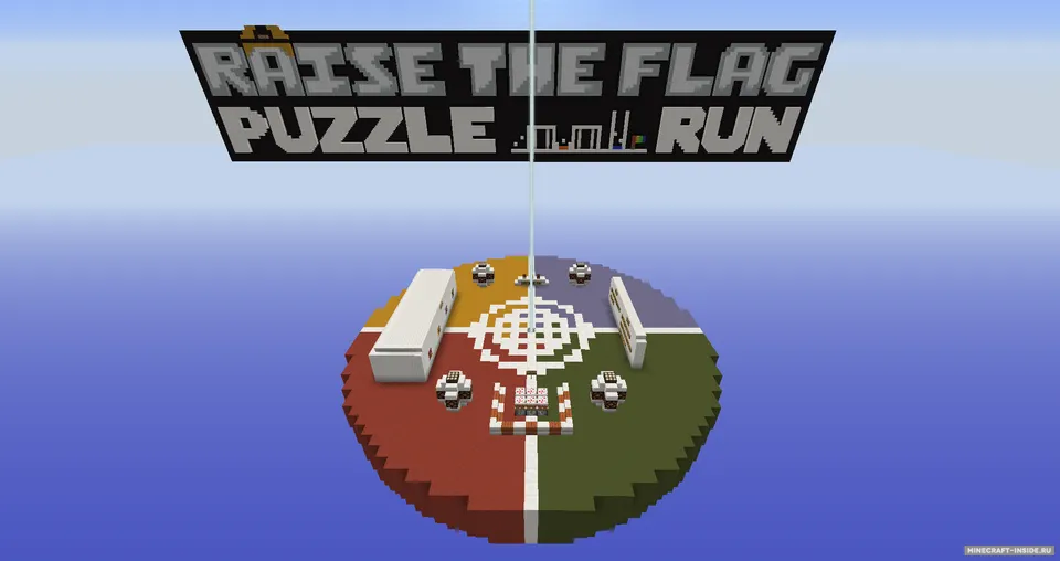 Raise The Flag 3: Puzzle Run — Minecraft xarita, rasm 2