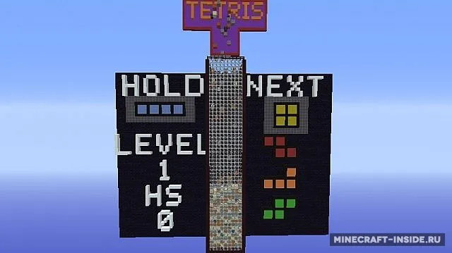 Tetris Escape — Minecraft xarita, rasm 2